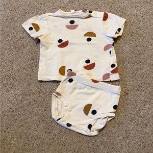Organic Zoo Patterned T-Shirt and Shorts Set